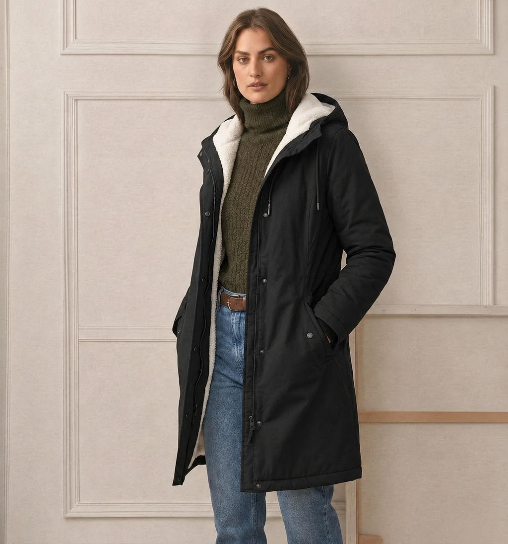 Marjorie™ | Giacca Con Cappuccio Accogliente e Impermeabile