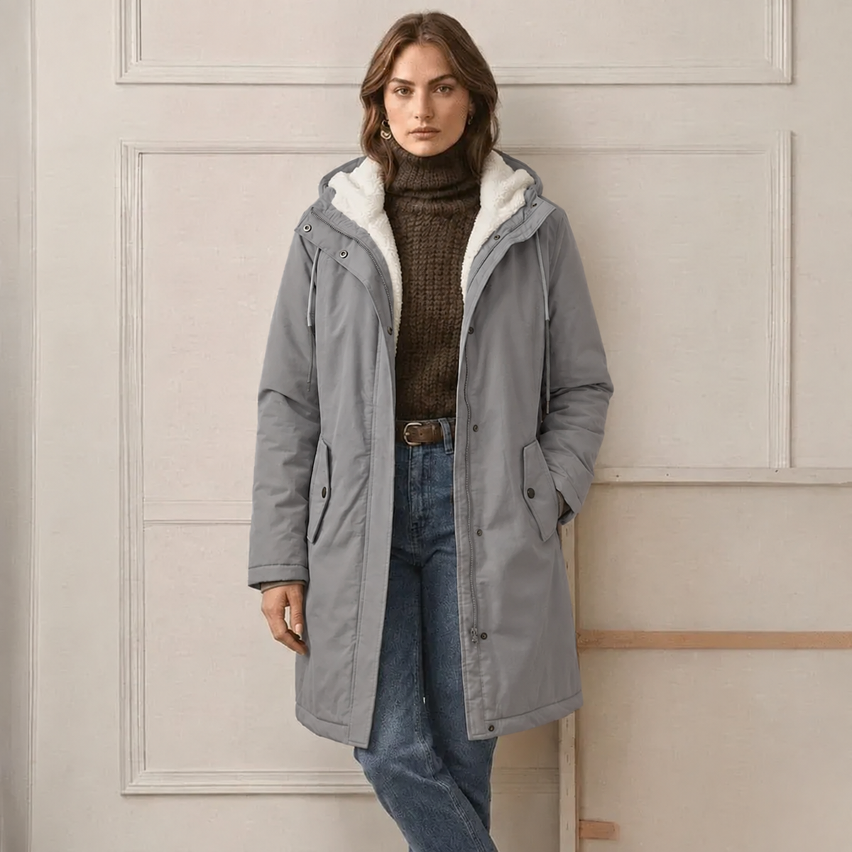 Marjorie™ | Giacca Con Cappuccio Accogliente e Impermeabile