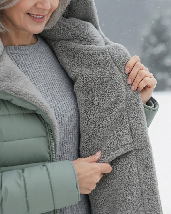 🔥 SALDI INVERNALI – Cappotto trapuntato con morbida fodera in pile