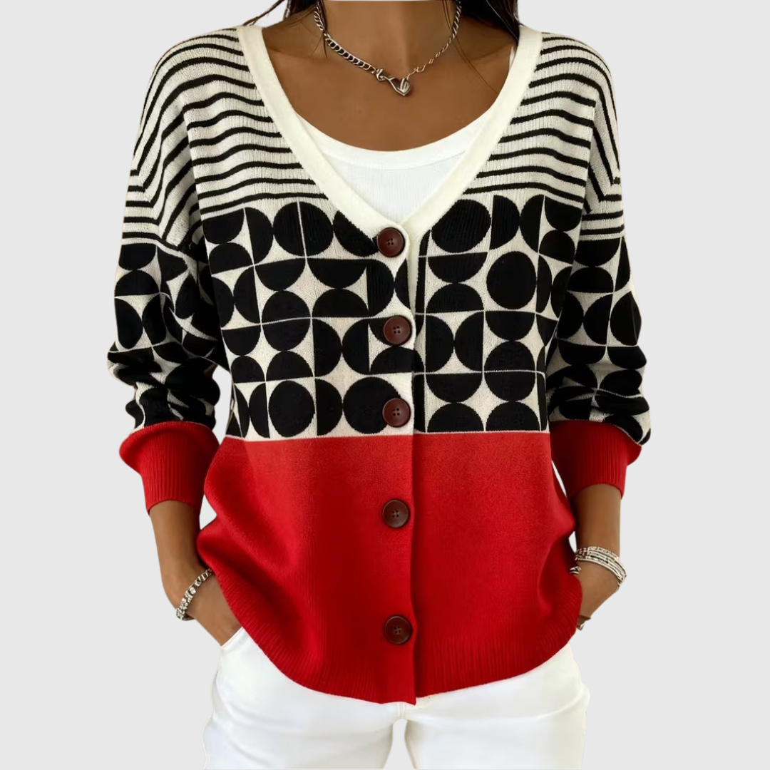 Rieke - Gilet artistico da donna