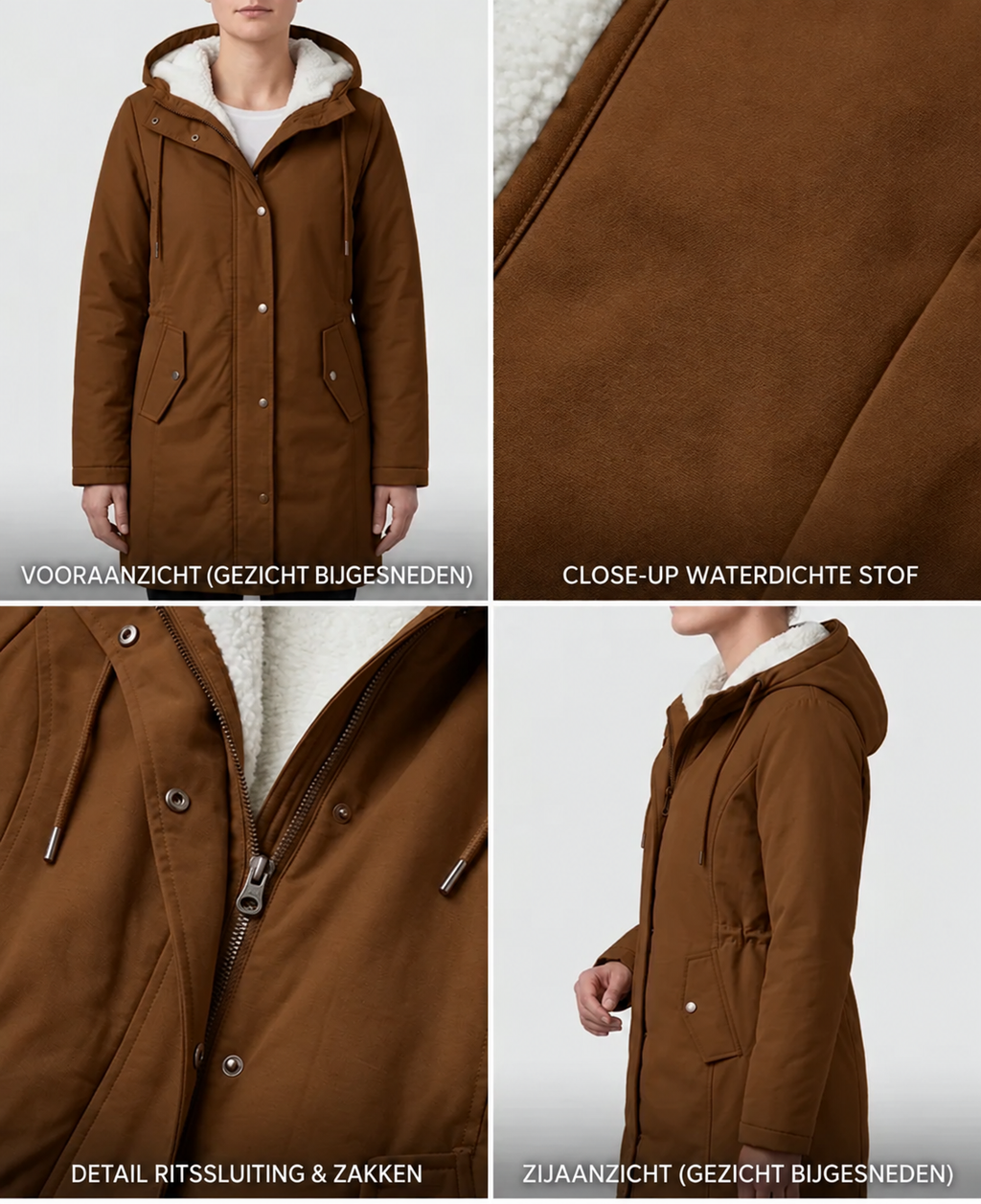 Marjorie™ | Giacca Con Cappuccio Accogliente e Impermeabile
