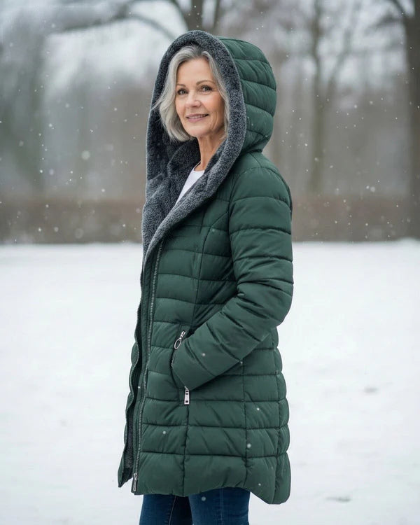 🔥 SALDI INVERNALI – Cappotto trapuntato con morbida fodera in pile