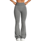 Remi leggings svasati a costine a vita alta - foto 5