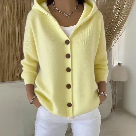 Rocío | Giacca lavorata a maglia con cappuccio
