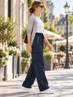 Pantaloni cargo vintage da donna con tasche – vestibilità ampia, traspiranti, vita regolabile ✨