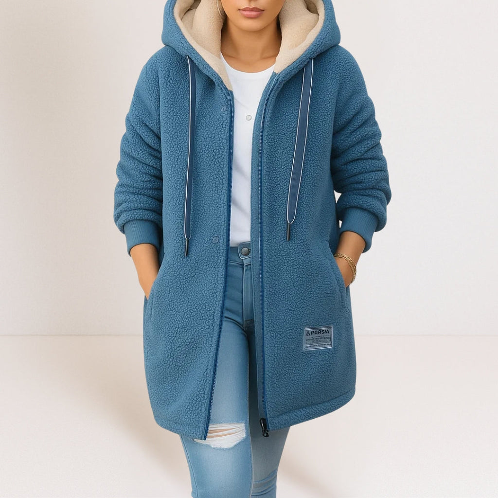 Marceline – giacca imbottita con cappuccio, vestibilità comoda