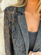 Aurora – blazer in pizzo trasparente
