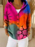 Yvonne - Gilet artistico multicolore da donna