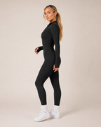 Tuta sportiva senza cuciture con cerniera da donna – Kalia