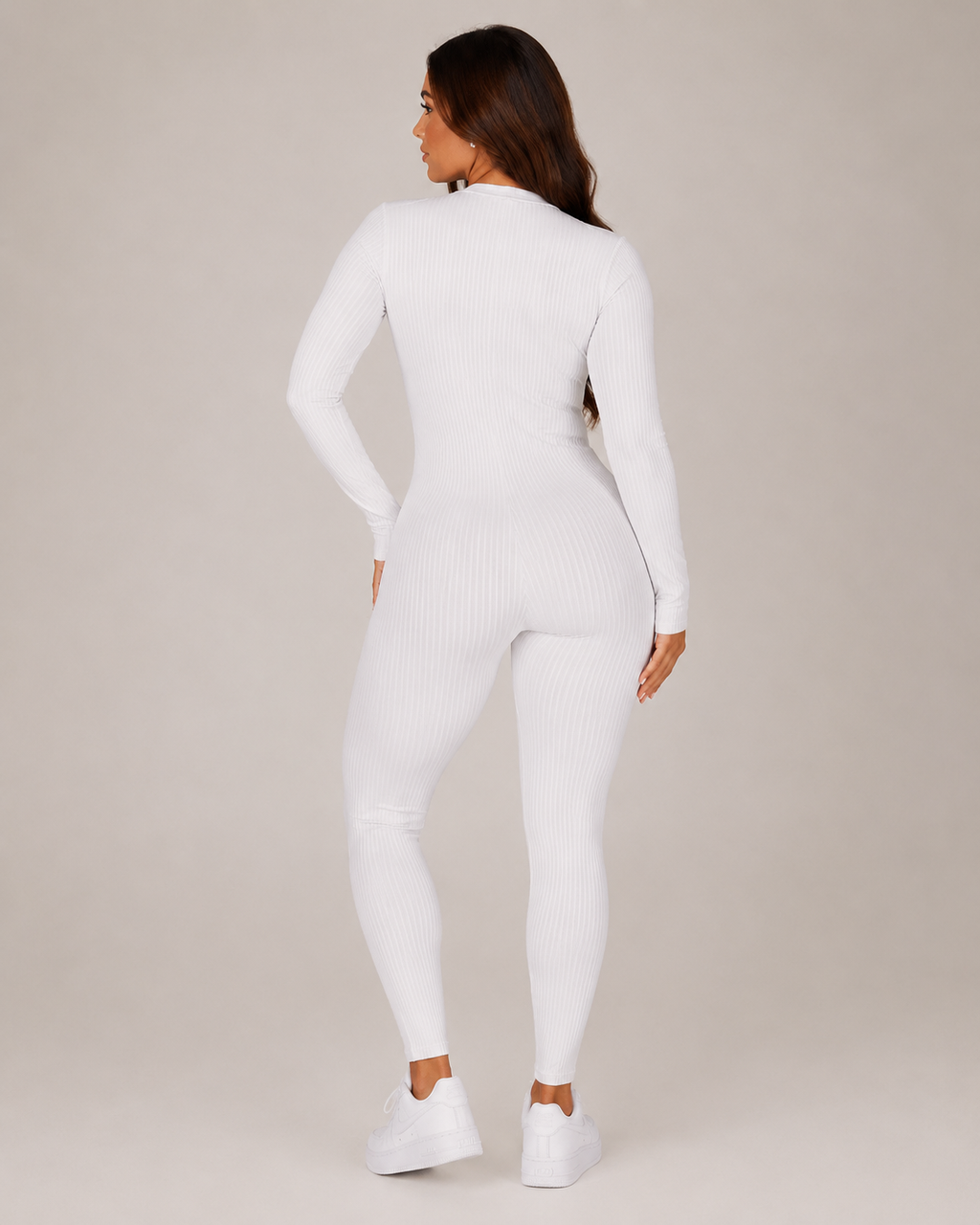 Tuta sportiva senza cuciture con cerniera da donna – Kalia