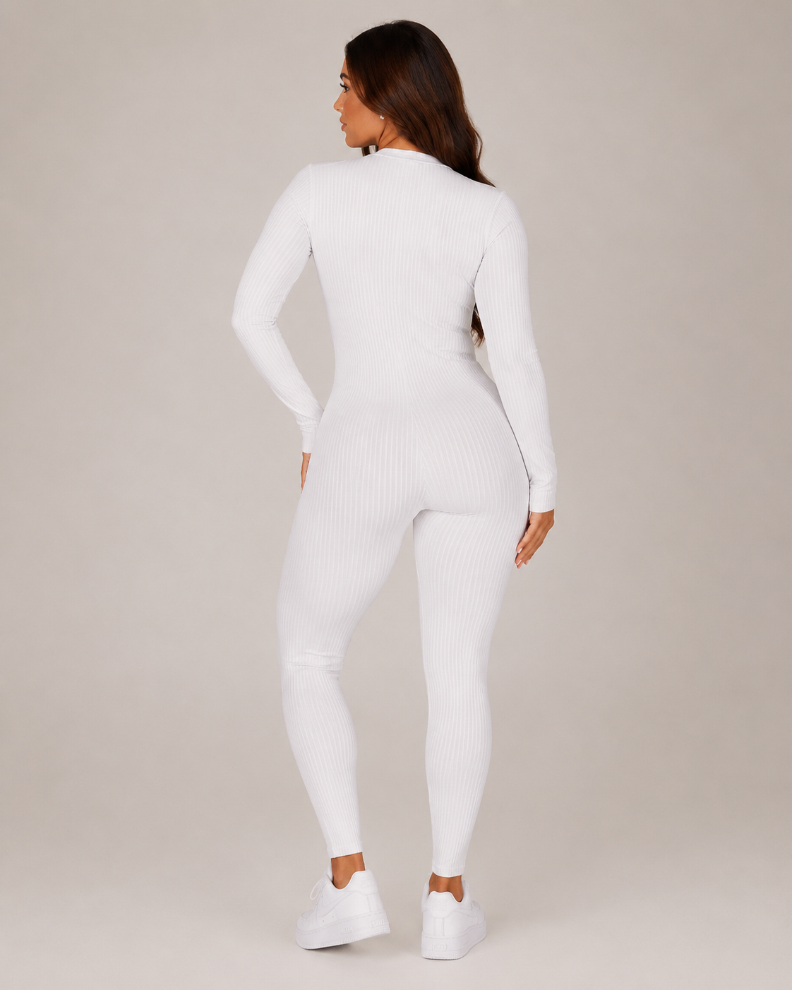 Tuta sportiva senza cuciture con cerniera da donna – Kalia