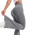 Remi leggings svasati a costine a vita alta - foto 1