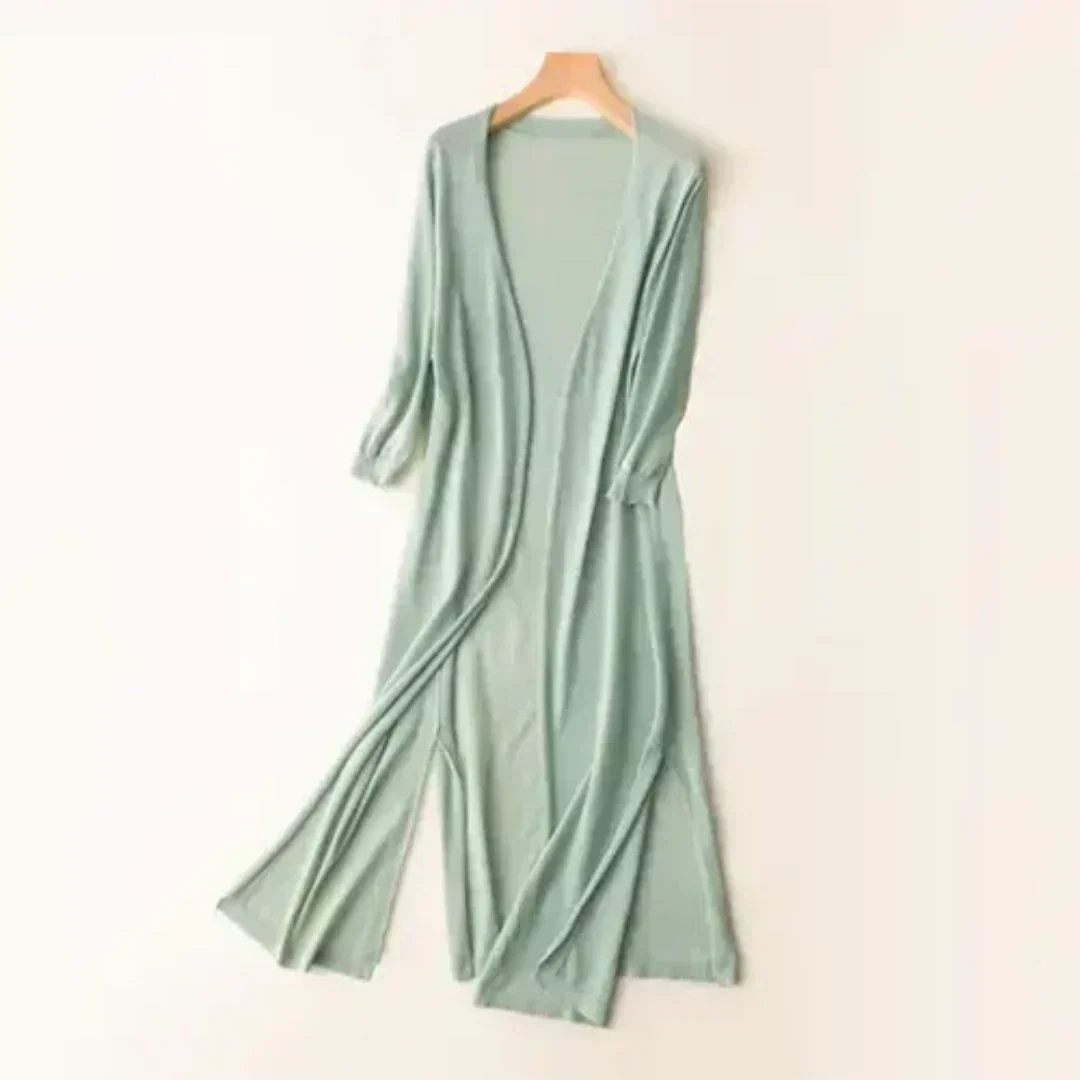 Cardigan lungo leggero ed elegante per donne