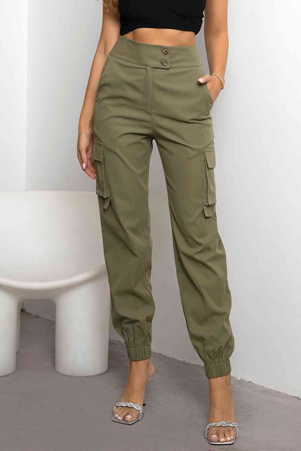 Imara – pantaloni cargo a vita alta