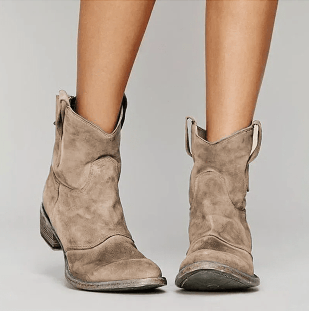 Charlotte – stivaletti effetto camoscio con plantare ergonomico