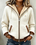 Madison – felpa trapuntata color panna con fodera sherpa
