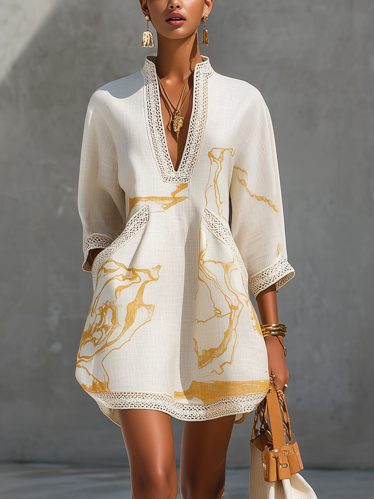 Naomi | Abito Lungo con Scollo a V