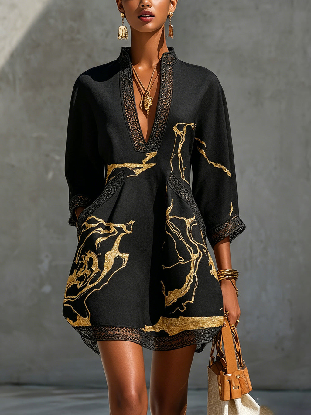 Naomi | Abito Lungo con Scollo a V