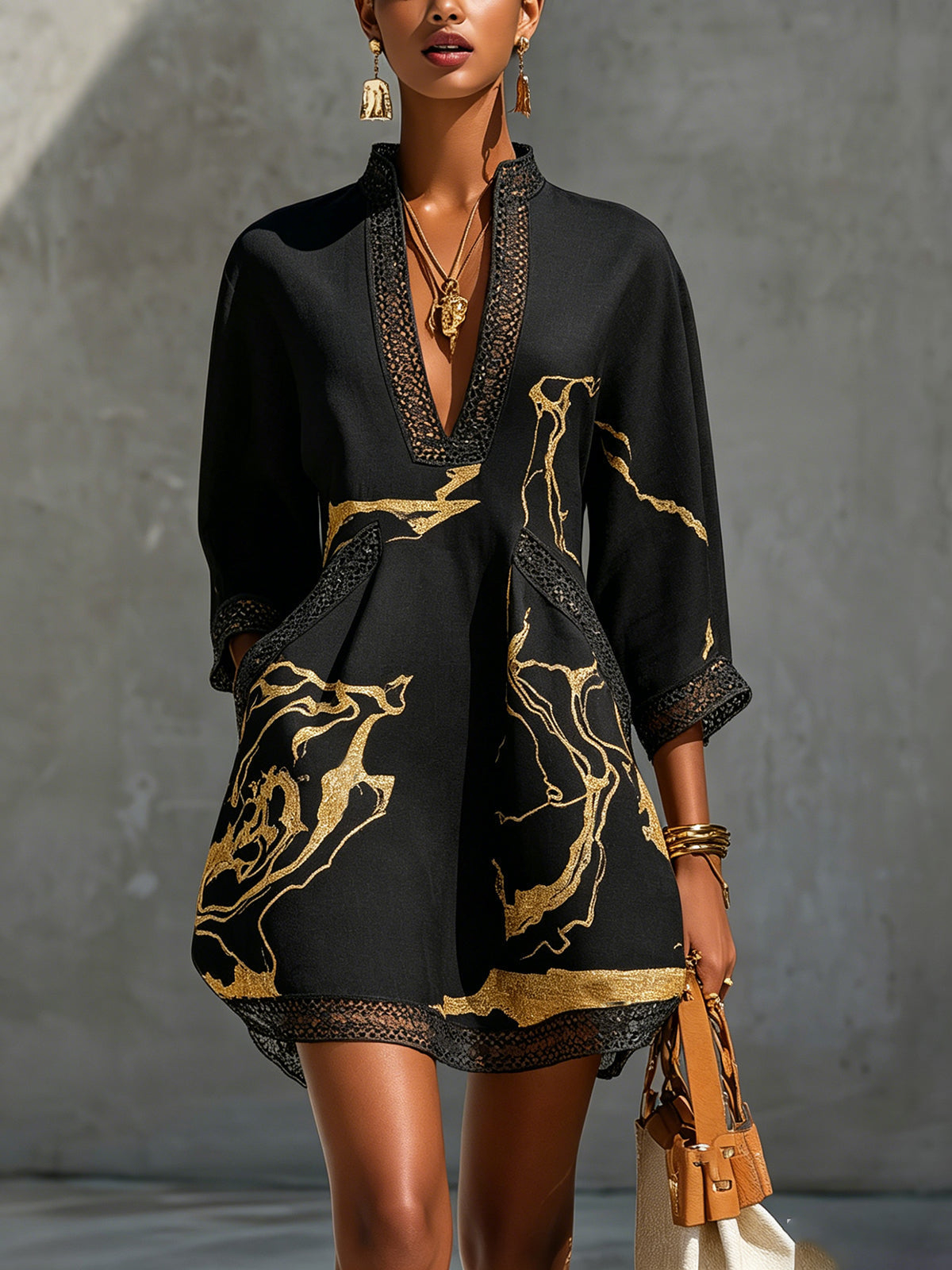 Naomi | Abito Lungo con Scollo a V
