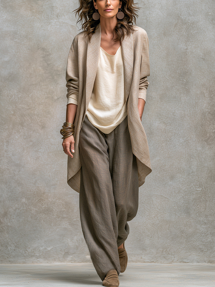 Lidia – completo tre pezzi con pantaloni palazzo