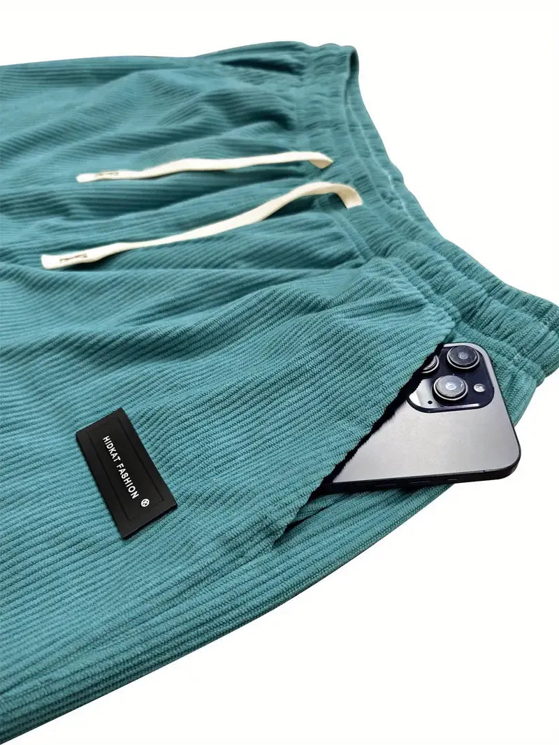 Pantaloni jogger da donna in velluto a coste – Vestibilità morbida con elastico in vita