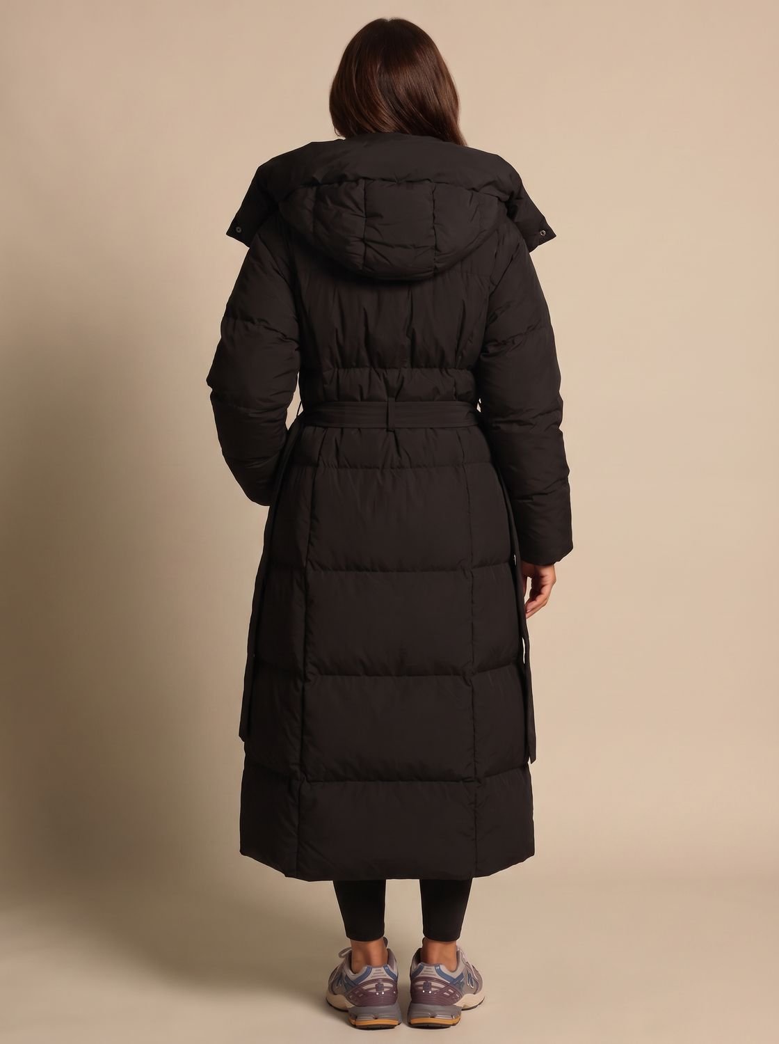 Calenza – cappotto lungo con cintura in vita