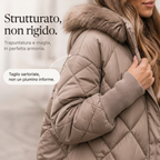 Wovella - Parka trapuntato: strutturato, non rigido