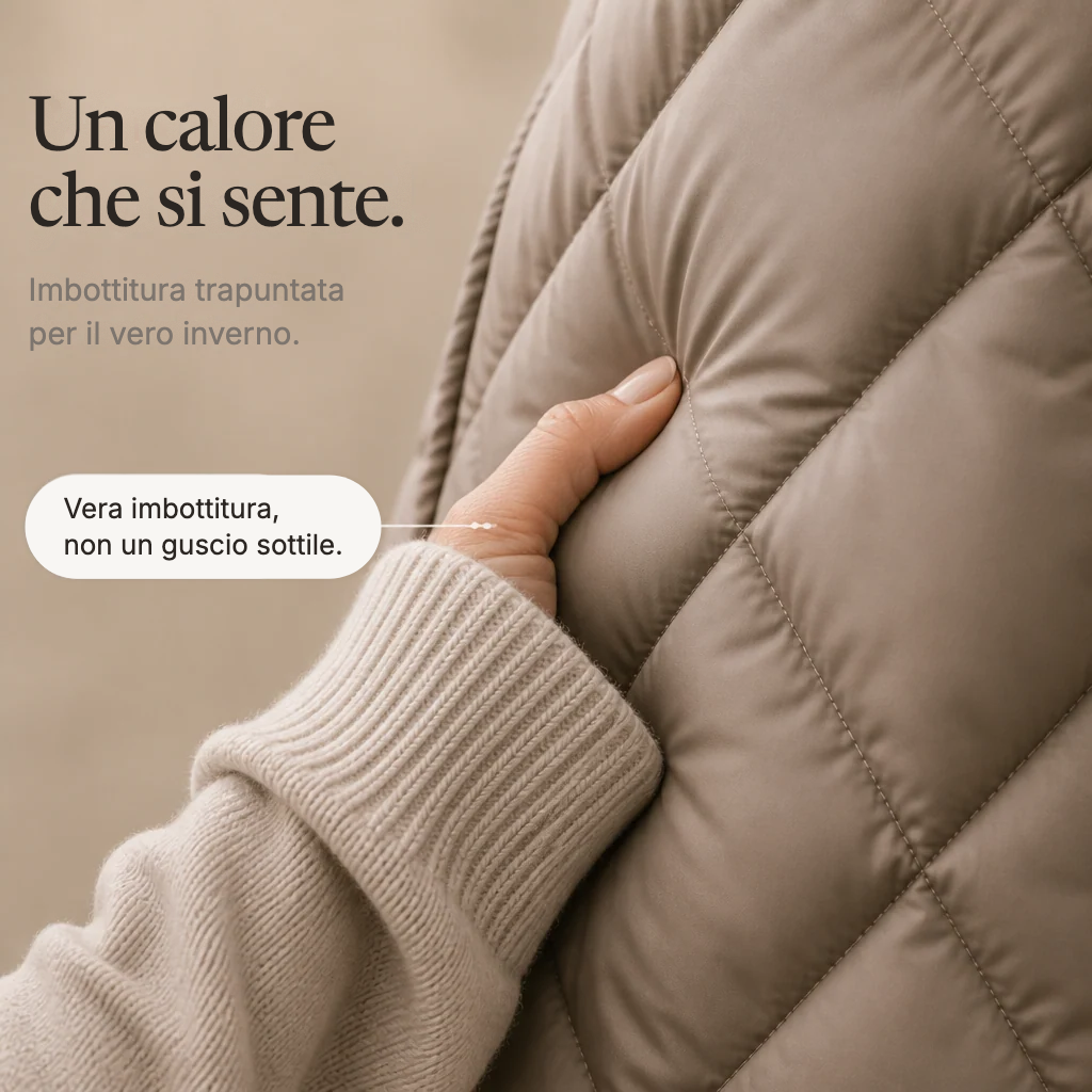 Wovella - Parka trapuntato: un calore che si sente