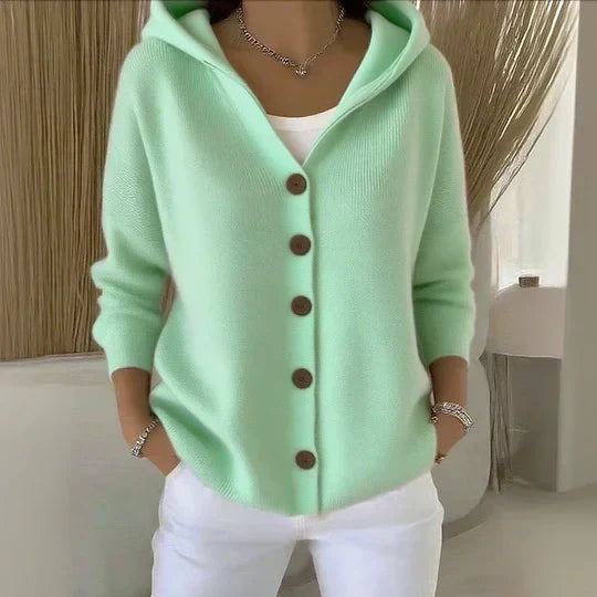 Rocío | Giacca lavorata a maglia con cappuccio