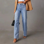 Celeste – pantaloni in denim a gamba larga