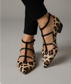 Franca – scarpe con tacco e cinturino leopardate