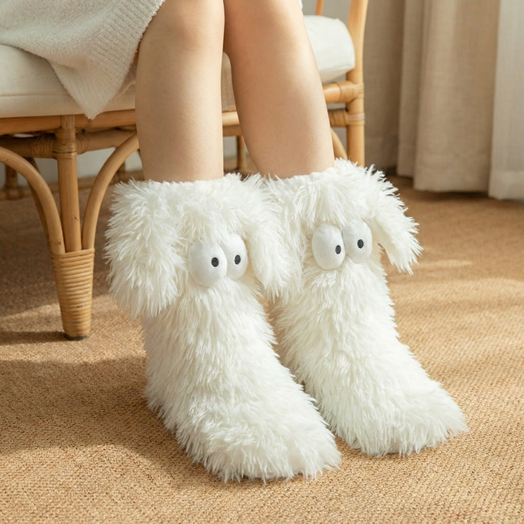 Fuzzlo – Calzini da casa “Mostro soffice”