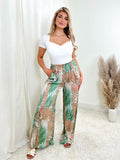 Yara – pantaloni con stampa tropicale