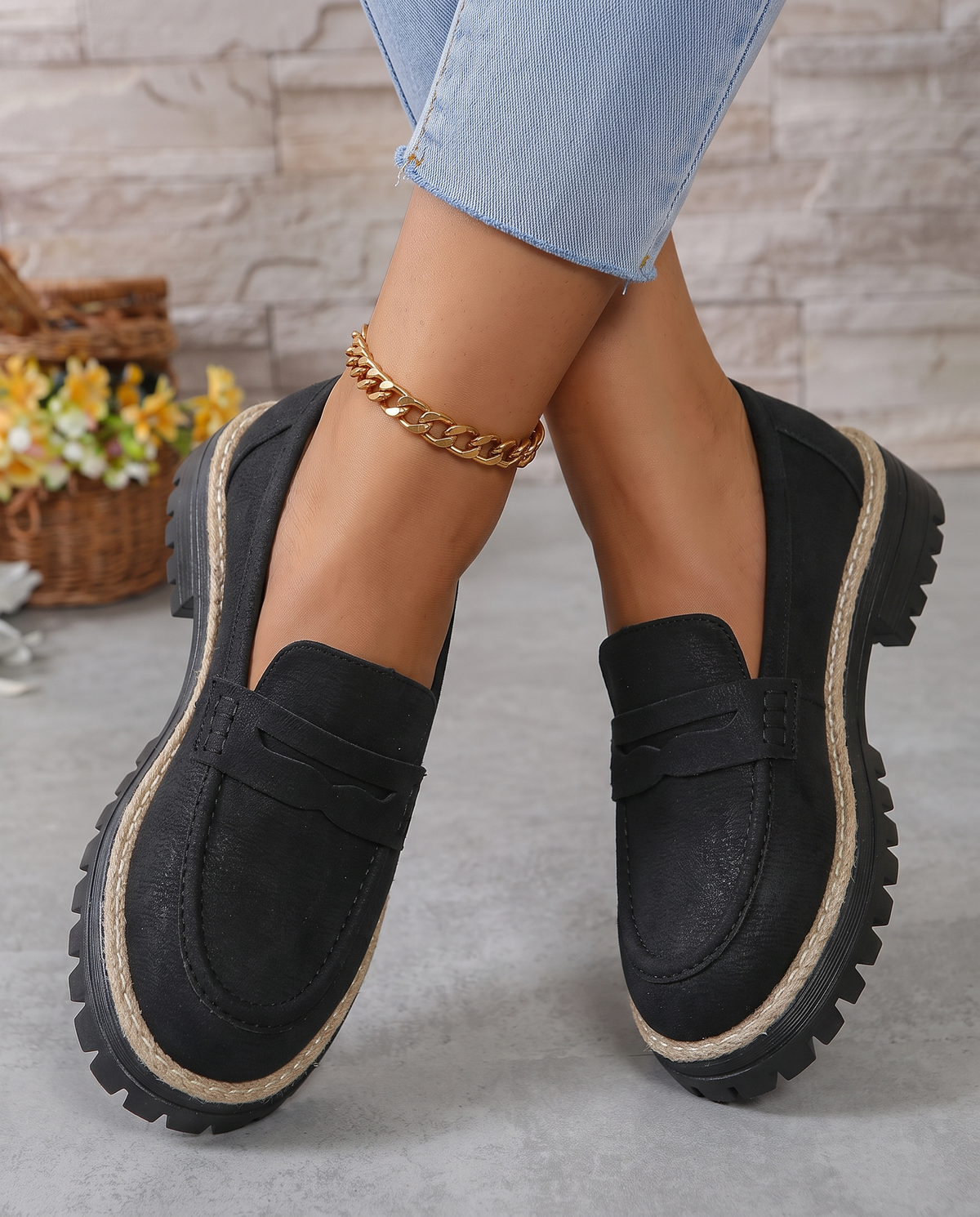 Camilla – mocassini con tacco platform