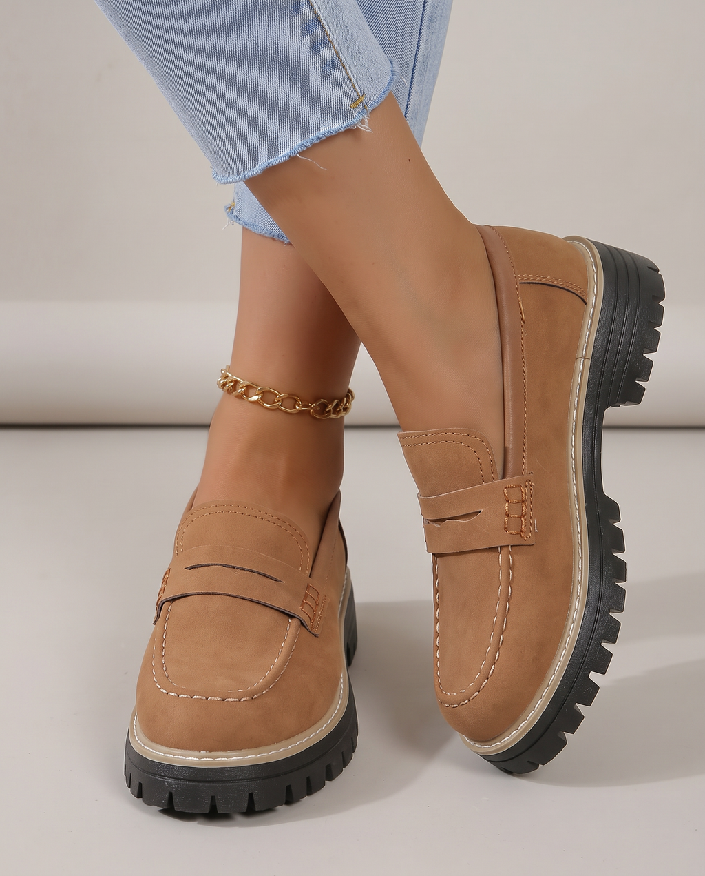 Camilla – mocassini con tacco platform