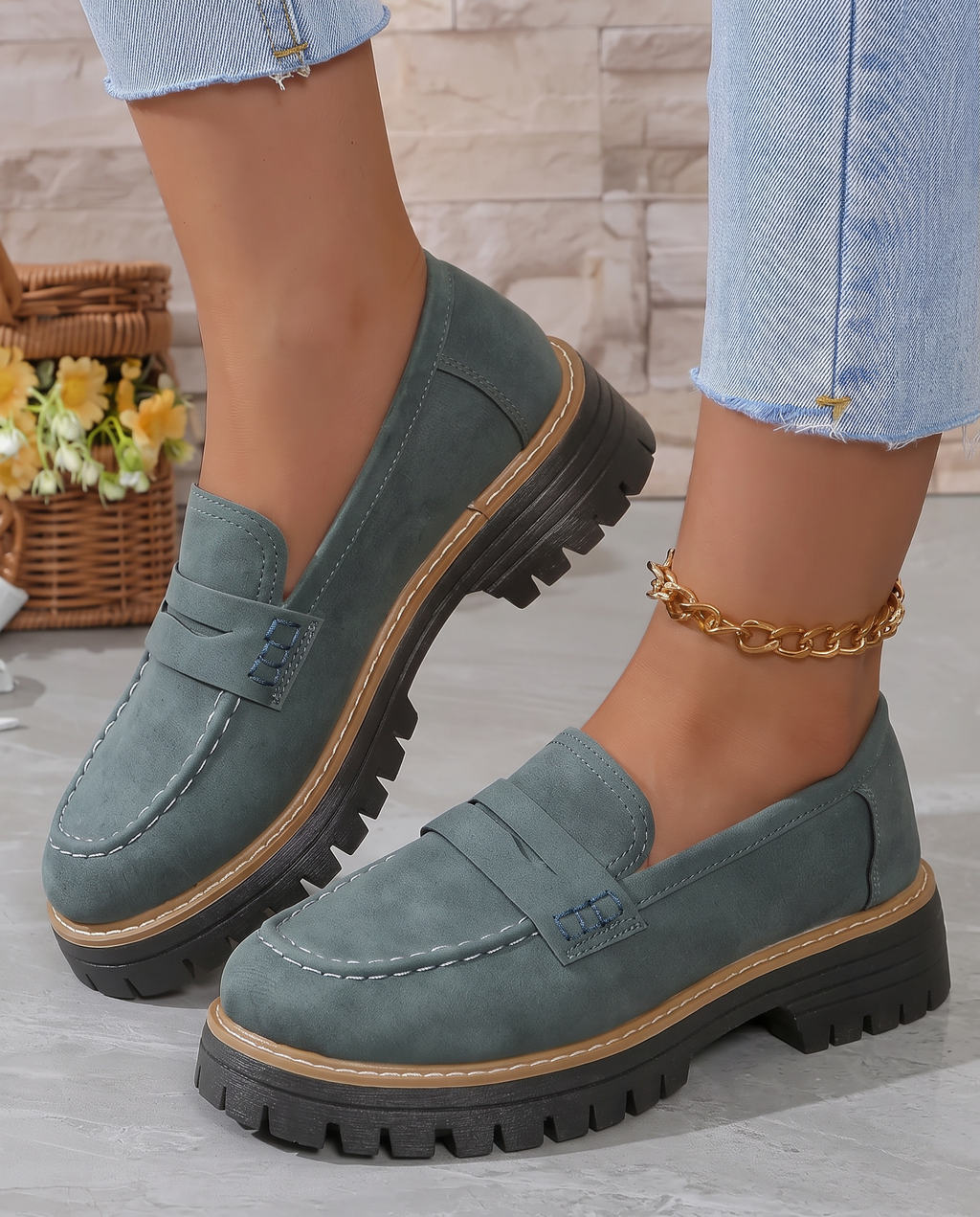 Camilla – mocassini con tacco platform
