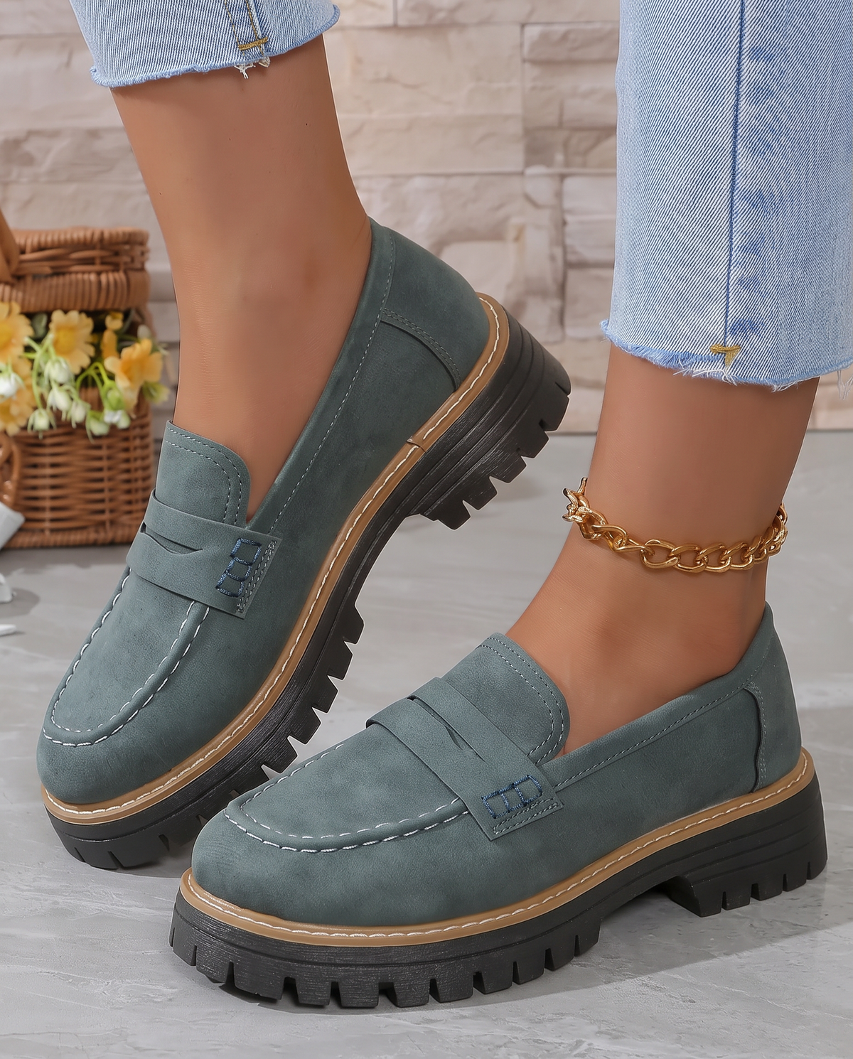 Camilla – mocassini con tacco platform