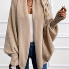 Elena | Cardigan con collo drappeggiato e maniche a pipistrello