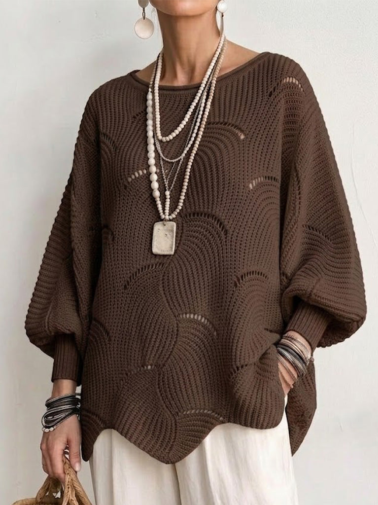 Elize | Maglione lavorato a maglia con motivo a onde