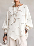 Elize | Maglione lavorato a maglia con motivo a onde