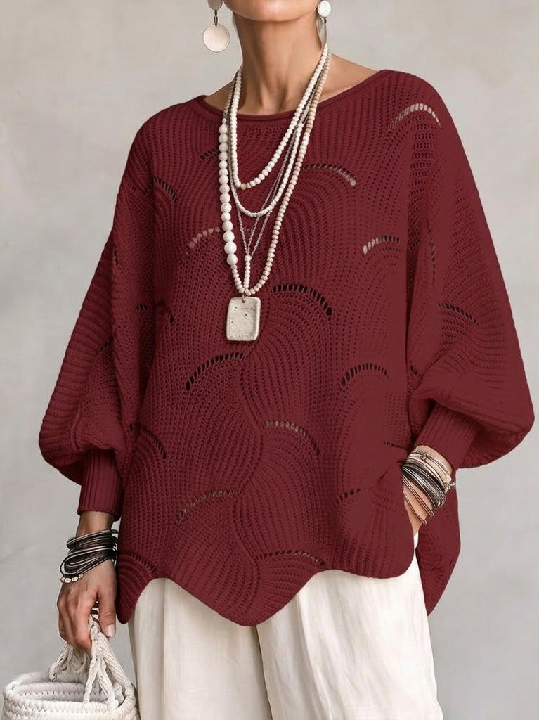 Elize | Maglione lavorato a maglia con motivo a onde