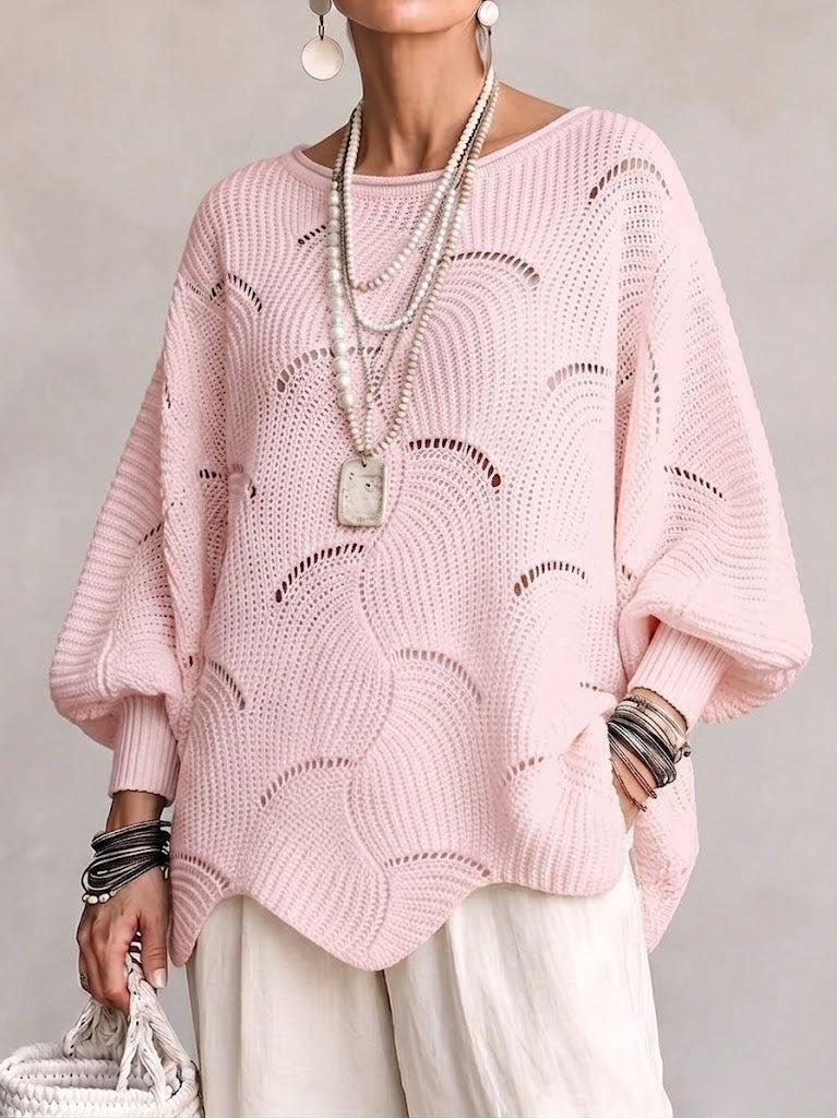 Elize | Maglione lavorato a maglia con motivo a onde