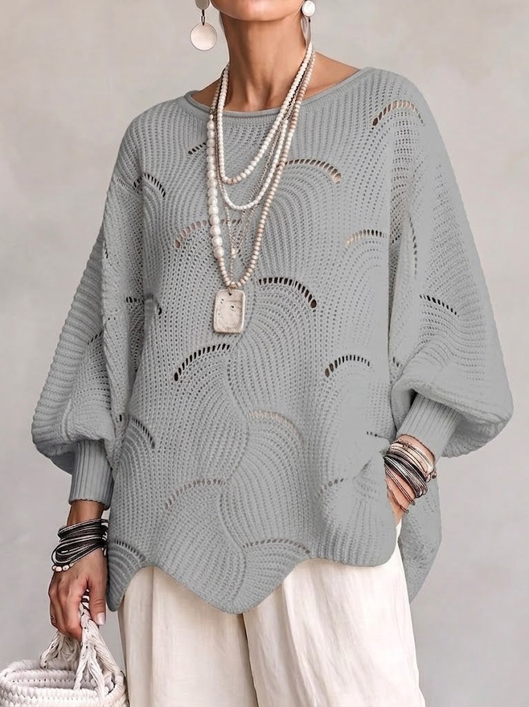 Elize | Maglione lavorato a maglia con motivo a onde