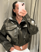 Giacca bomber Brianna in ecopelle