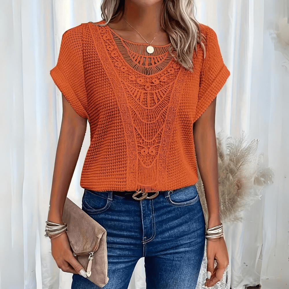 Clara – Top Boho all’Uncinetto