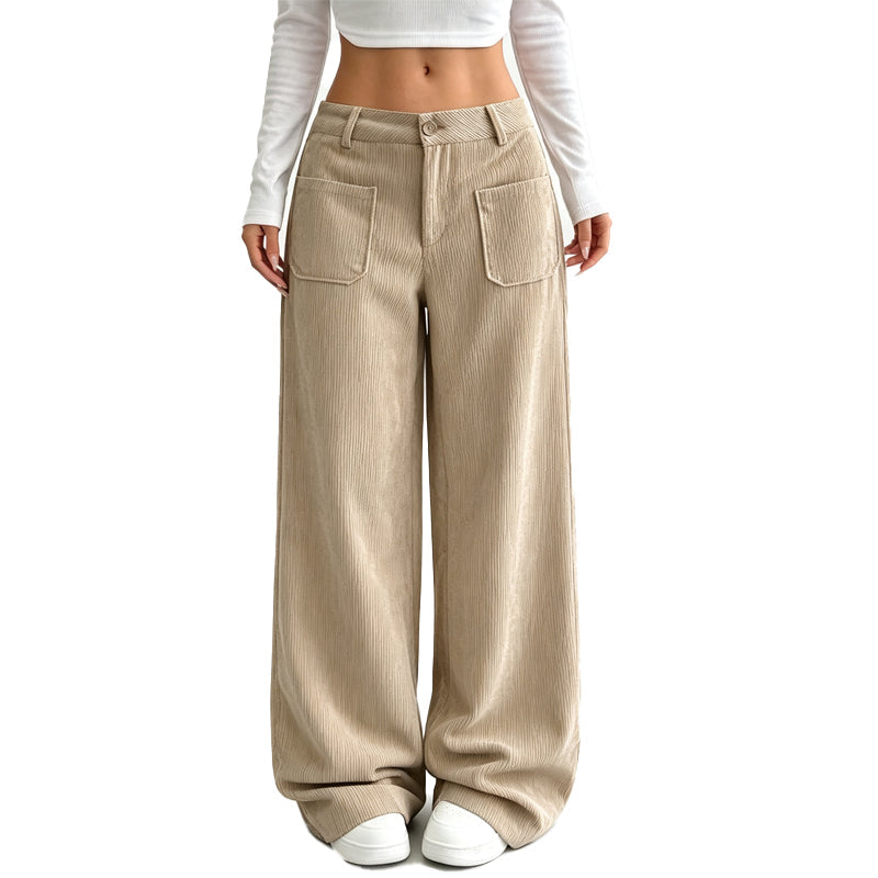 Pantaloni palazzo da donna dalla vestibilità rilassata e dal comfort impeccabile.