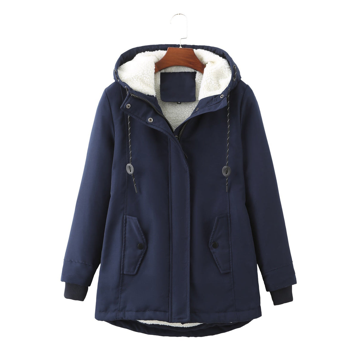 Wrenfrost – parka con cappuccio e fodera sherpa, vista frontale